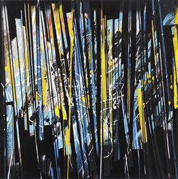 Pintura, Fréquences rythmées. 2023-11 - Série Abstraction dynamique, Dominique Vial