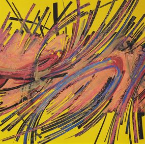Pintura, Explosion de couleurs. 2023-22 - Série Abstraction dynamique, Dominique Vial