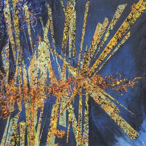 Pintura, Faisceau lumineux. 2025-03 - Série Abstraction dynamique, Dominique Vial