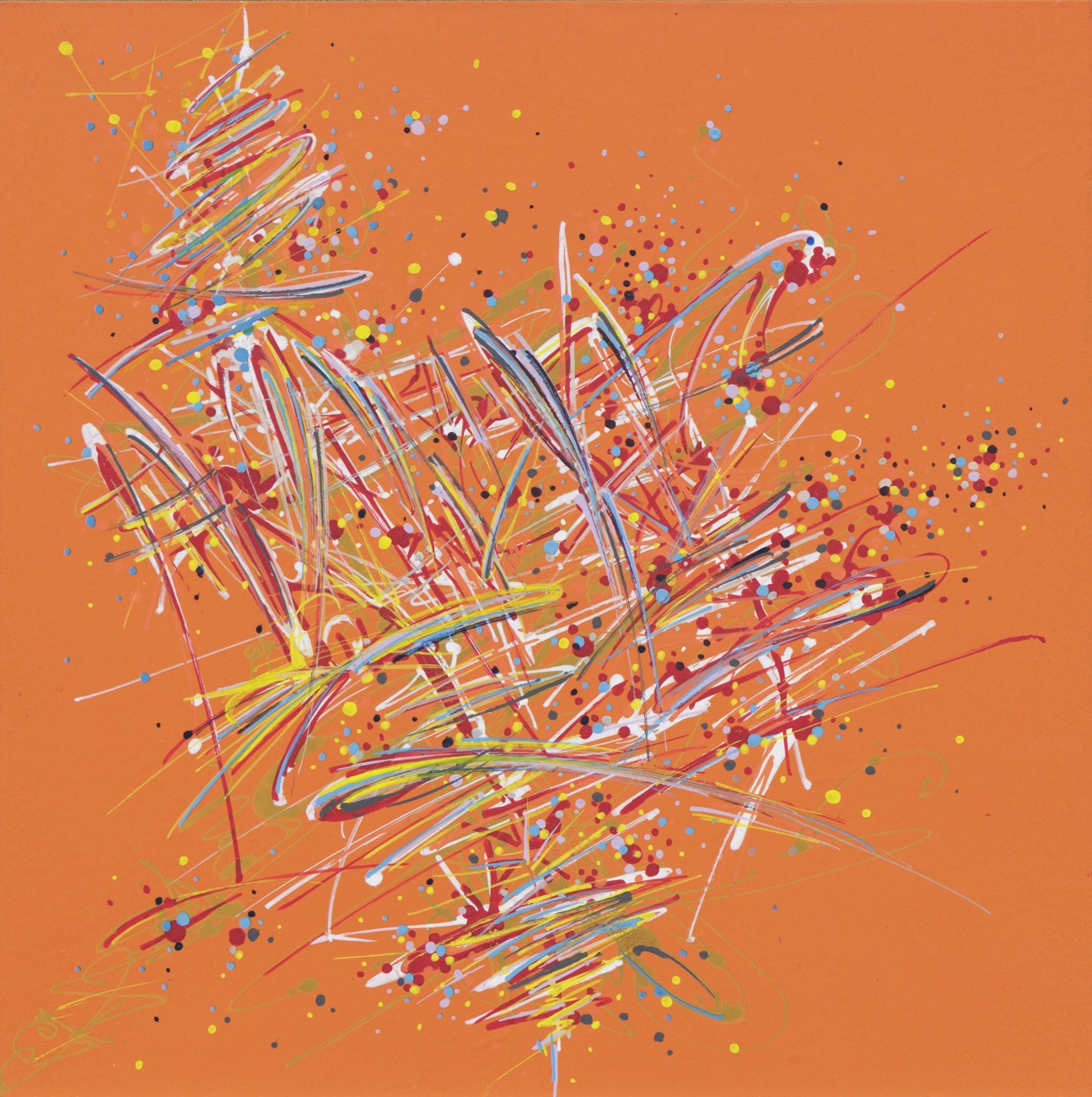 Dominique Vial, Tourbillon coloré. 2019-77 - Série Abstraction dynamique Dominique Vial, Tourbillon coloré. 2019-77 - Série Abstraction dynamique
