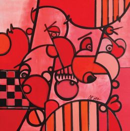 Gemälde, Red State of mind, Ghazi Baker