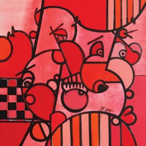 Gemälde, Red State of mind, Ghazi Baker