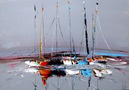 Pintura, Marine abstraite 97, Fred Boutet