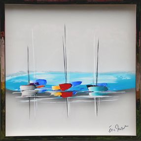 Painting, Blue paradise, Eric Munsch