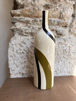 Design, Bouteille noir vert olive traits, Valérie Le Roux