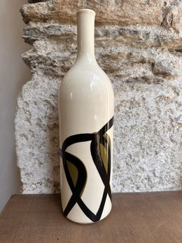 Design, Bouteille noir vert olive Lacet, Valérie Le Roux