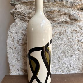 Design, Bouteille noir vert olive Lacet, Valérie Le Roux