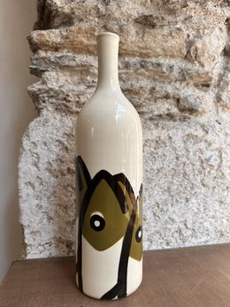 Design, Bouteille noir vert olive Poisson, Valérie Le Roux
