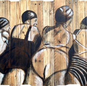 Peinture, Les baigneuses, Véronique Baleste