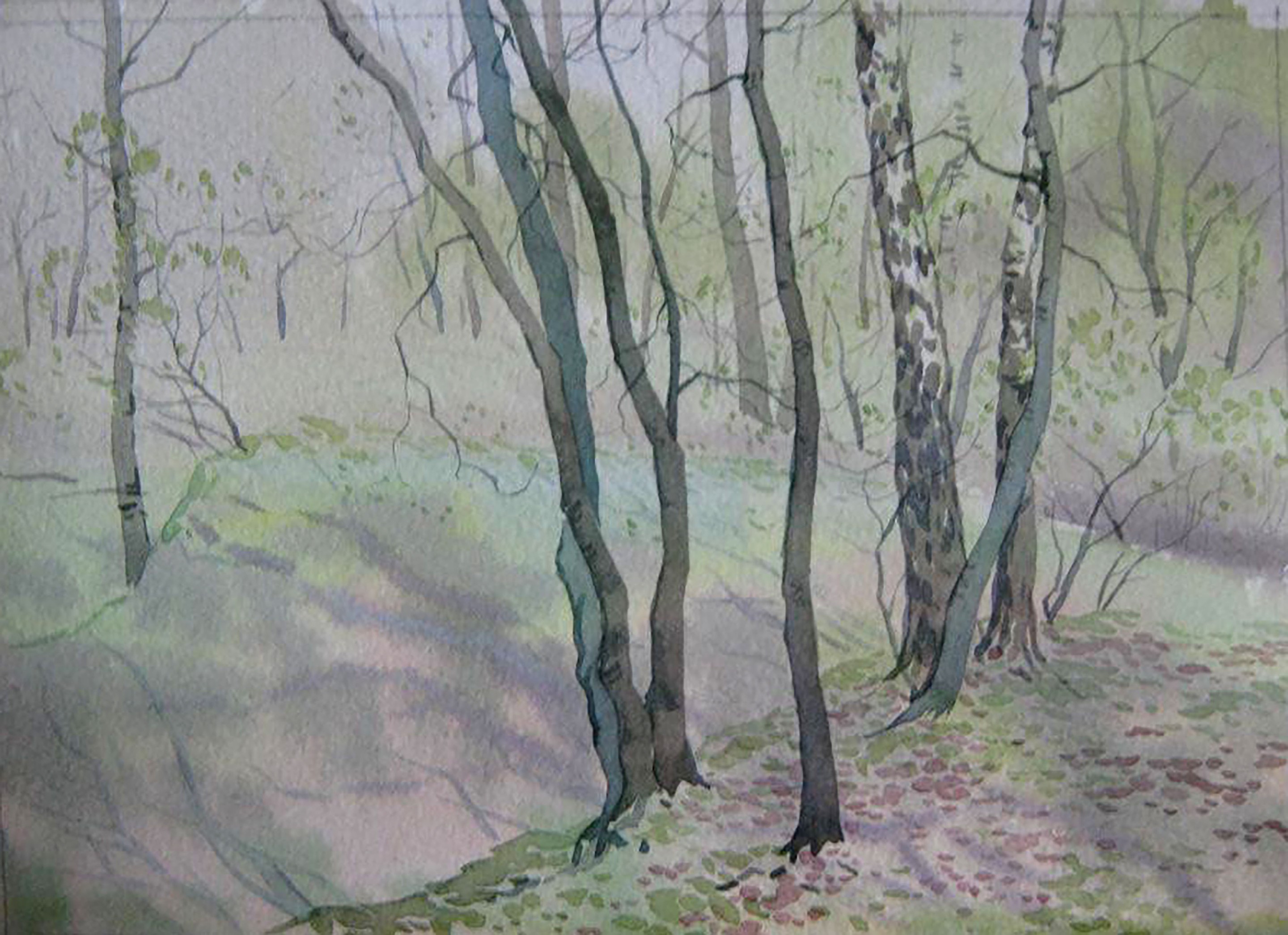 Valery Savenets, Spring Glade in the Forest Valery Savenets, Spring Glade in the Forest