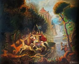Peinture, Hunting in Ancient China, Daniil Litvinov