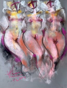Dibujo, Pastel Nudes IV, Ivan Tverdun