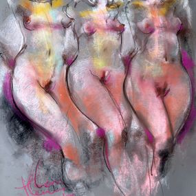 Dibujo, Pastel Nudes IV, Ivan Tverdun