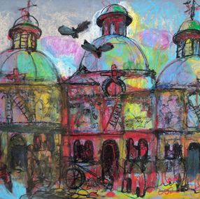 Dibujo, Pastel Cityscape I, Ivan Tverdun