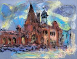 Dibujo, Pastel Cityscape II, Ivan Tverdun