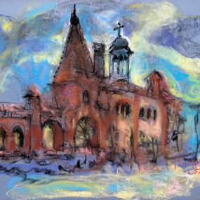 Dibujo, Pastel Cityscape II, Ivan Tverdun