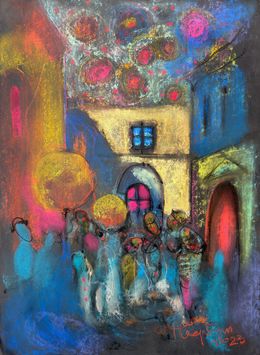 Dibujo, Pastel Cityscape III, Ivan Tverdun