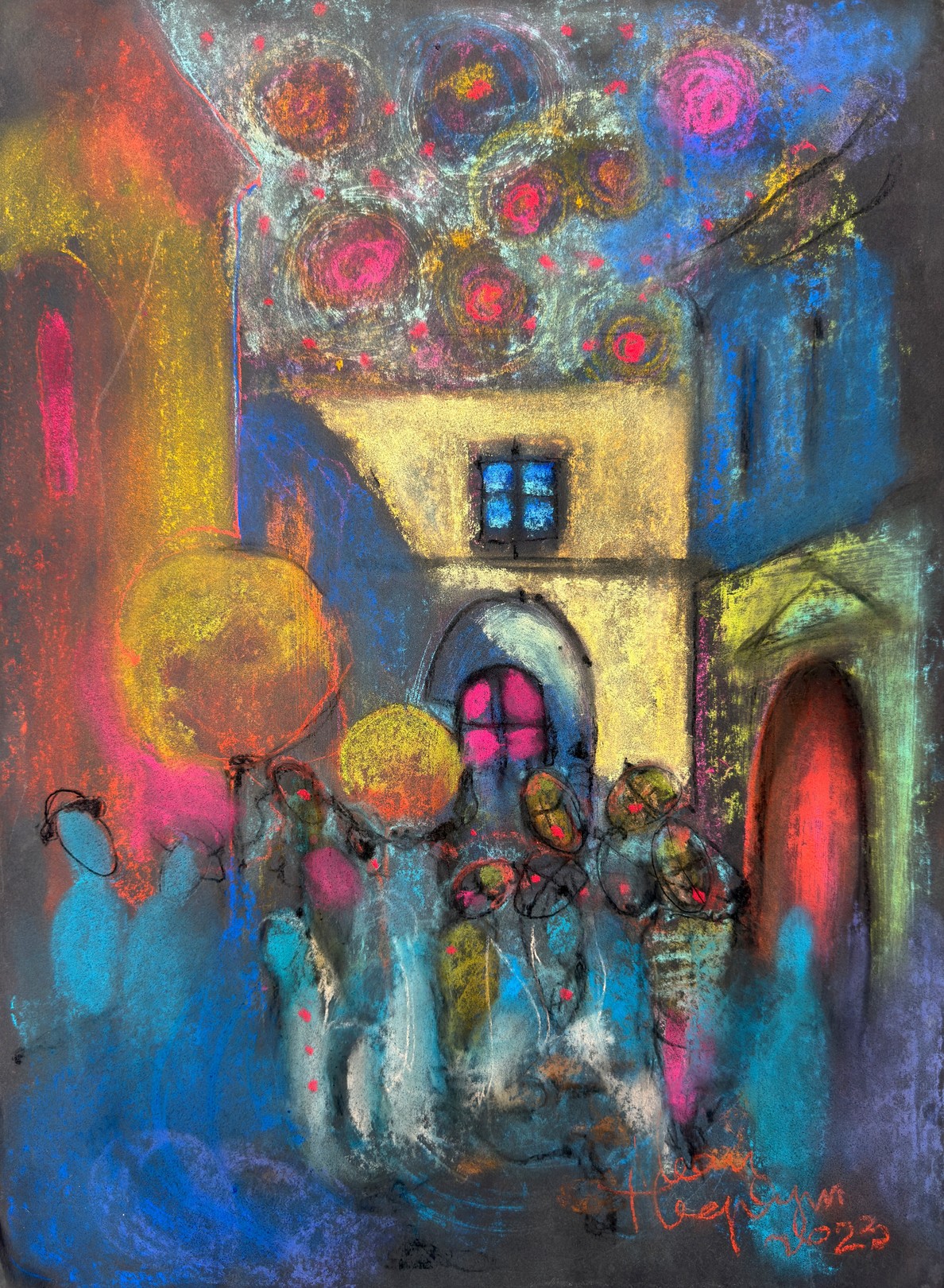 Ivan Tverdun, Pastel Cityscape III Ivan Tverdun, Pastel Cityscape III