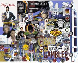 Drucke, I Love Las Vegas (stretched, hand signed embellished canvas), Steve Kaufman
