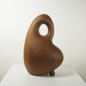 Sculpture, The Essence of Reception No.1 - Smooth Wood Sculpture, Mike Sasaki