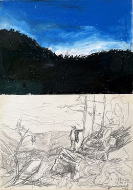 Fine Art Drawings, Evening View, Todor Rabadzhiyski