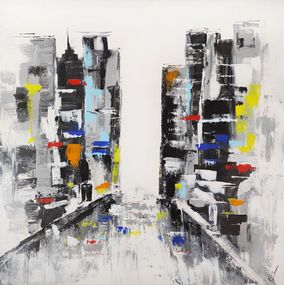 Gemälde, City, Frédéric Amodru