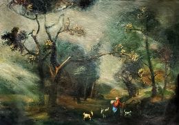 Peinture, Landscape with Goats, Daniil Litvinov