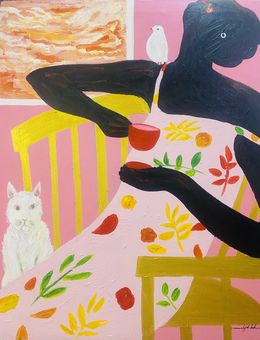 Painting, Meditation, Olajide Kuti