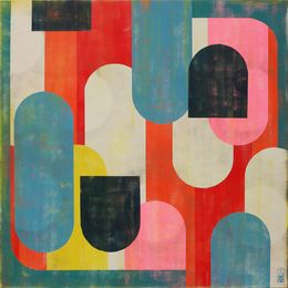 Peinture, Traffic Full Color Pink, Ronald Hunter