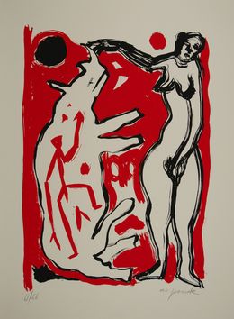 Drucke, Nashorn, A.R. Penck