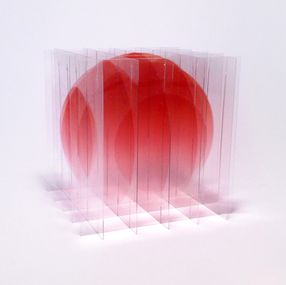 Sculpture, Transparency – red -(UV print: petit), Go Segawa