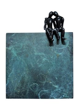 Escultura, Les petits amoureux... (bloc vert), Olivier Messas