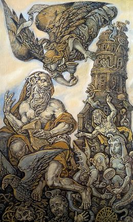 Pintura, The Vision of John the Evangelist - Right part, Oleg Litvinov