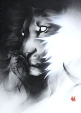 Gemälde, Lion, Satr