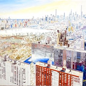 Peinture, Manhattan aerial 5, Lucio Forte