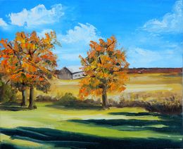 Pittura, Gold fall. Autumn landscape, Schagen Vita