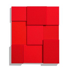 Sculpture, Red, Nine Times, Peter Halley