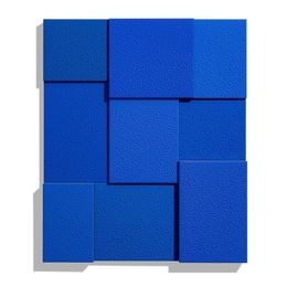 Sculpture, Blue, Nine Times, Peter Halley