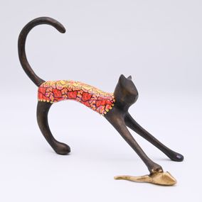 Sculpture, Le chat et la souris, Yannick Le Bloas