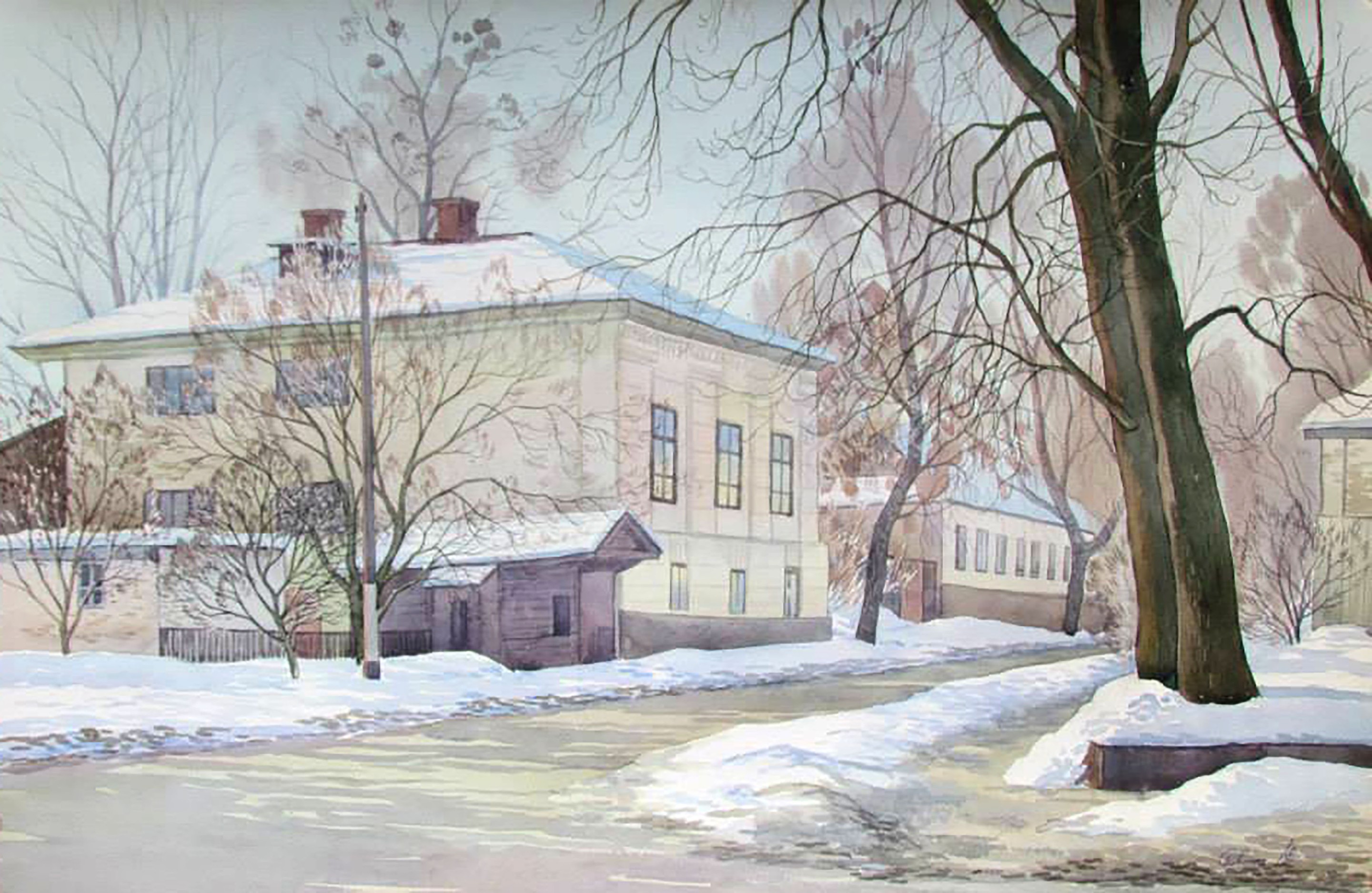 Valery Savenets, The First Rays of Sun in Winter Valery Savenets, The First Rays of Sun in Winter