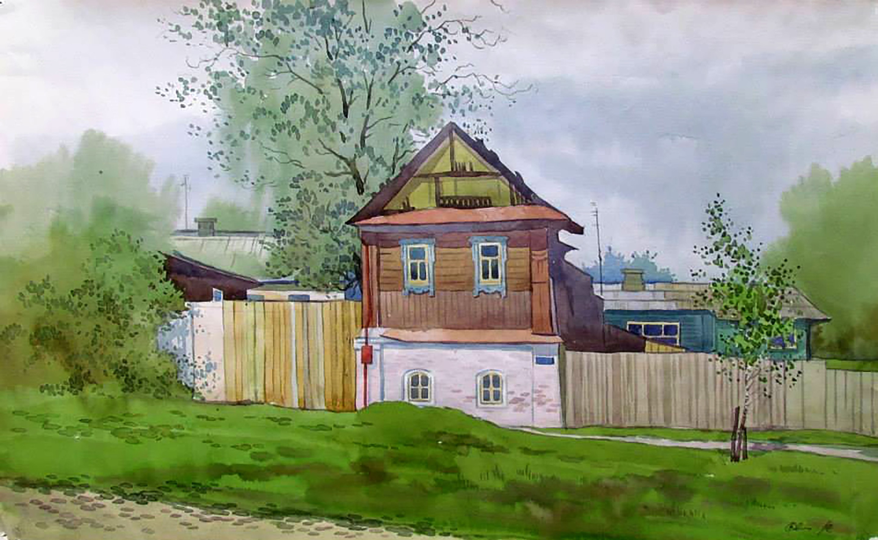 Valery Savenets, Old House in the Village Valery Savenets, Old House in the Village