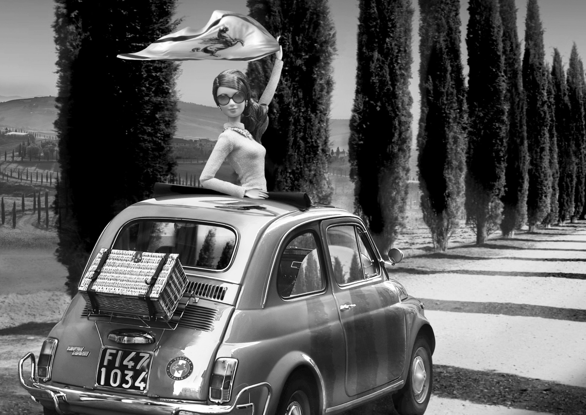 Michel Tréhet, Barbie en route pour la Toscane Michel Tréhet, Barbie en route pour la Toscane