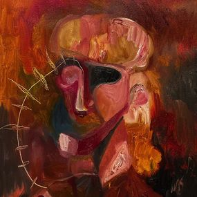 Painting, Mujer Rubia con Boina, Ruben Orgye