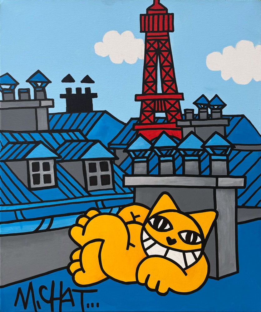 M.Chat, Classic Paris Siesta devant la tour Eiffel M.Chat, Classic Paris Siesta devant la tour Eiffel