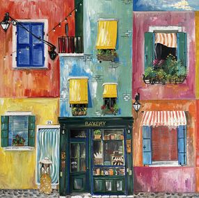 Gemälde, Morning at the Bakery, Arevik Gasparyan