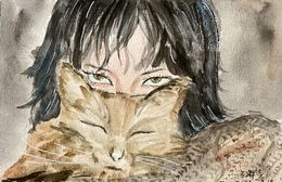 Painting, Yeux de chatte, ShuJie Wang