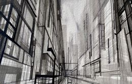 Disegno, Abstract Cityscape A5-22, Frank De Blok