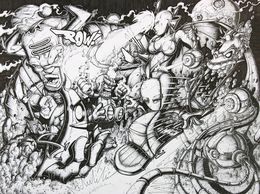 Fine Art Drawings, Marvel Comic 2, Opoil