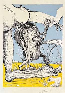 Edición, Les Songes Drôlatiques de Pantagruel, Planche I, Salvador Dali