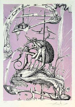 Edición, Les Songes Drôlatiques de Pantagruel, Planche XIII, Salvador Dali